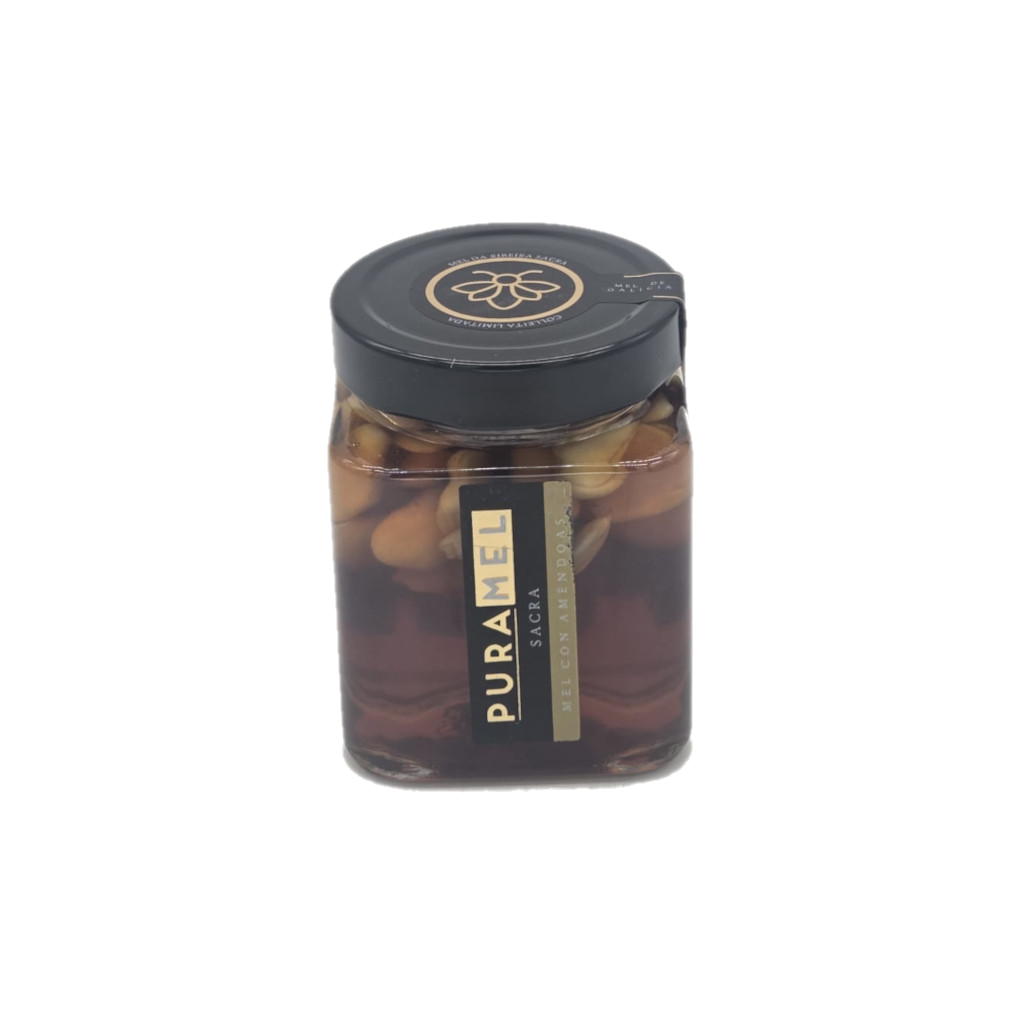 Miel con almendras de Puramel Sacra