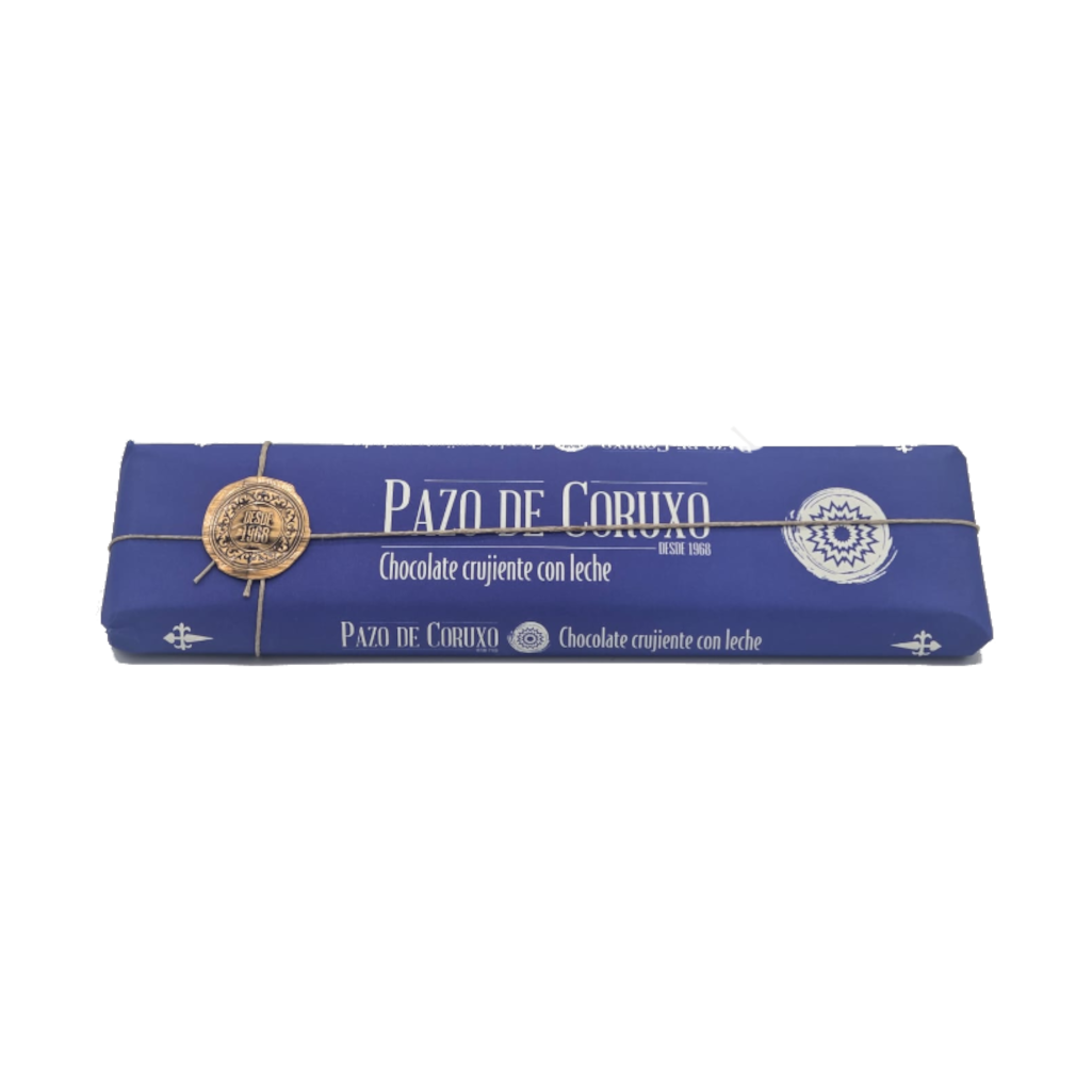 Chocolate crujiente con leche de Pazo de Coruxo