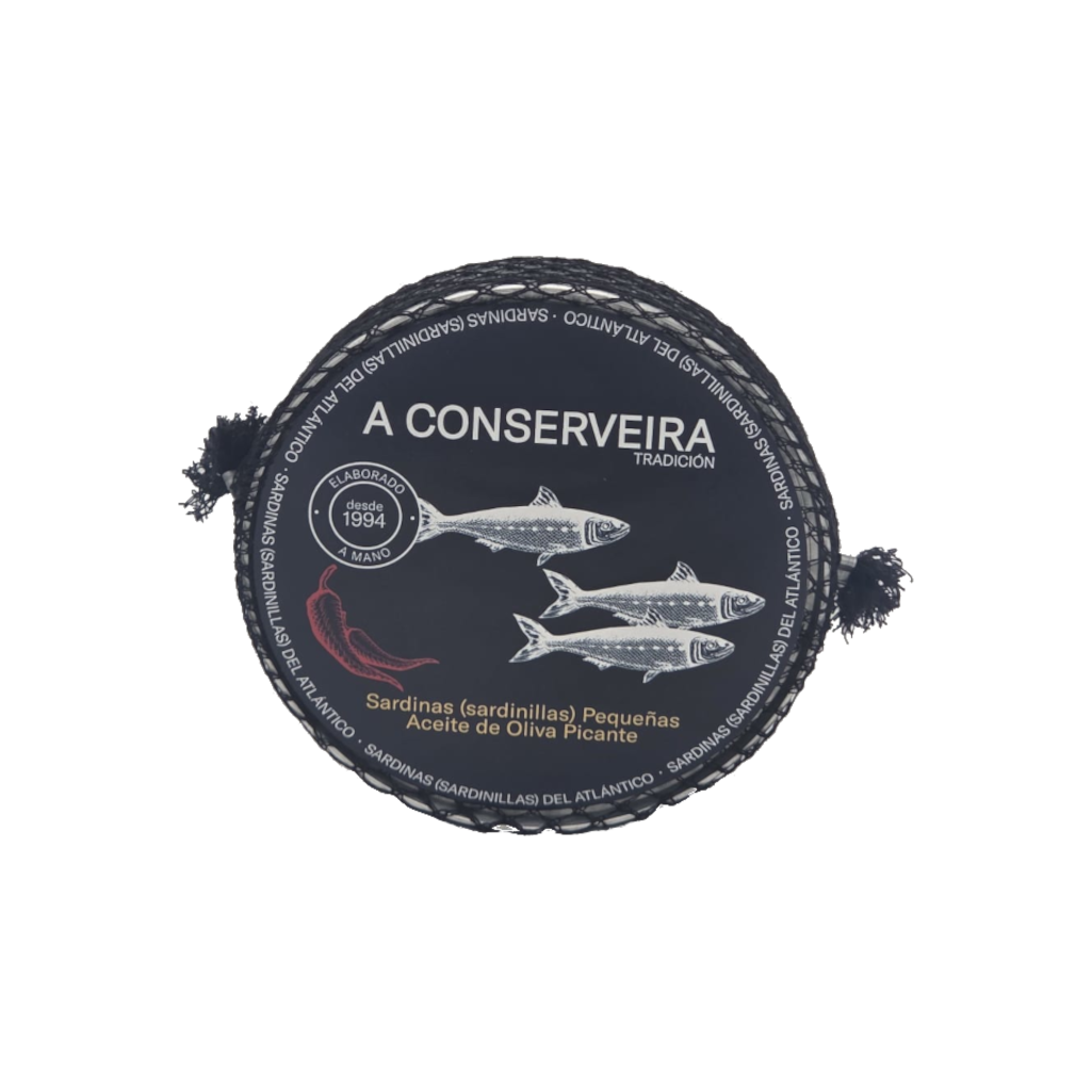 Sardinas (sardinillas) pequeñas en aceite de oliva picante de A Conserveira