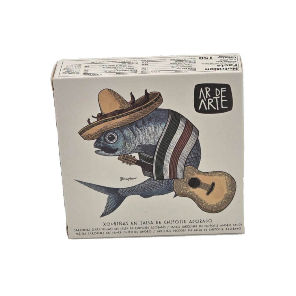 Sardinas en salsa de chipotle adobado de Ar de Arte